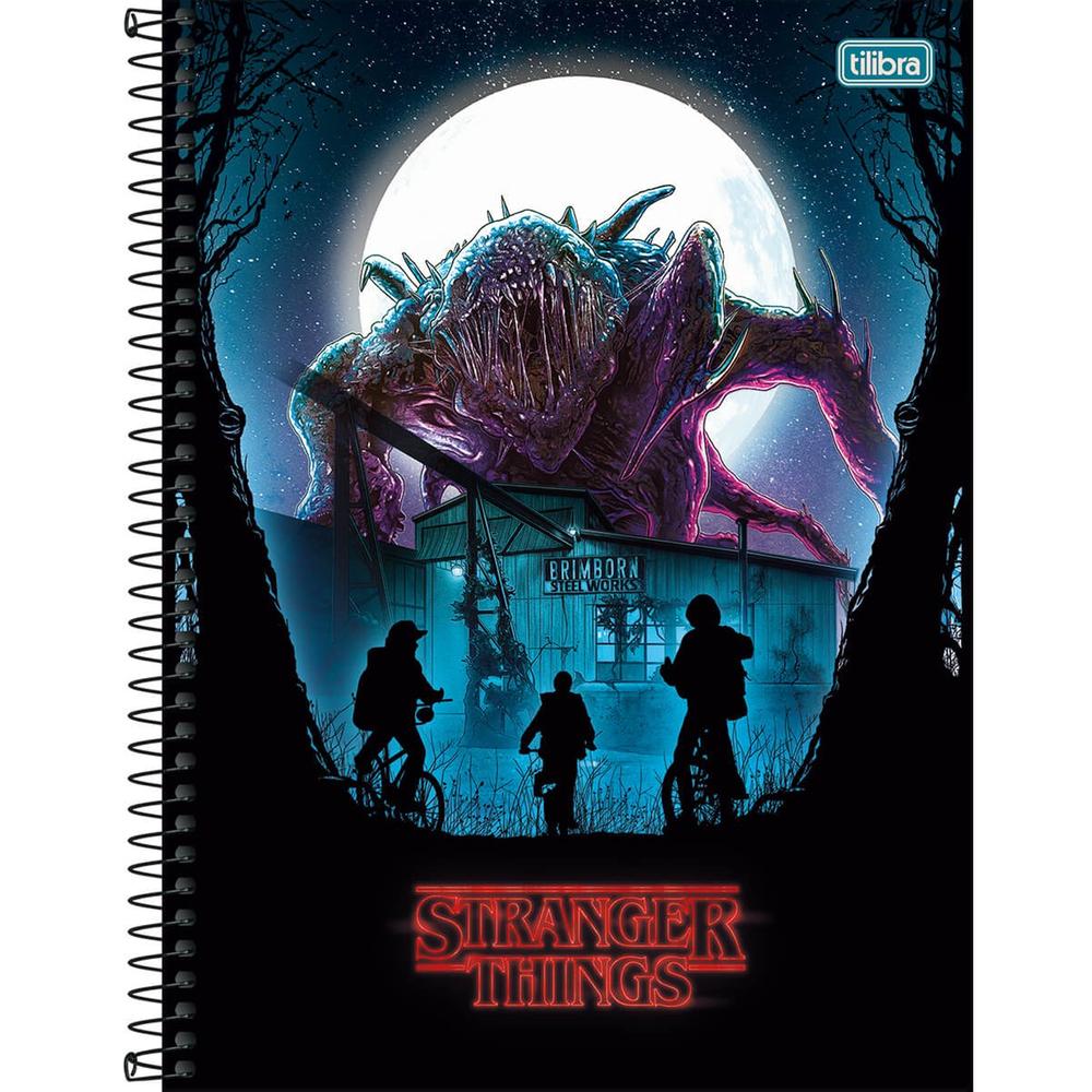 Caderno Univ 1x1 80f Cd 294136 Stranger Things Tilibra - Livrarias Curitiba