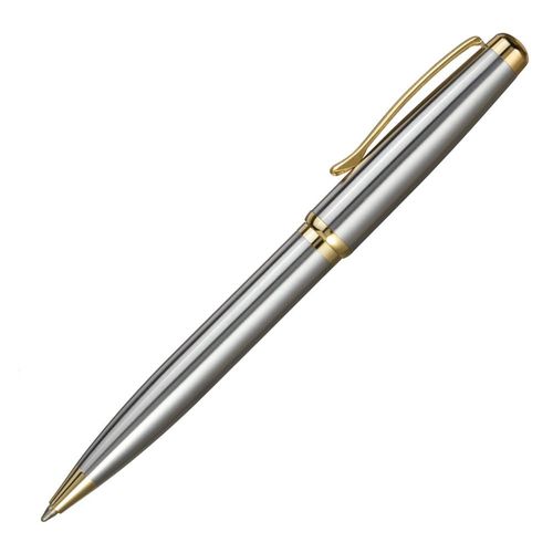 caneta esferográfica belissima prata crown