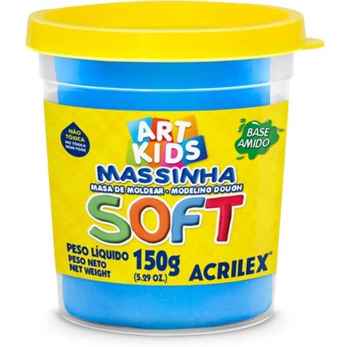 massa para modelar soft azul
