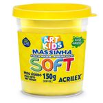 massa para modelar soft 150g amarelo limão massa para modelar soft 150g amarelo limão
