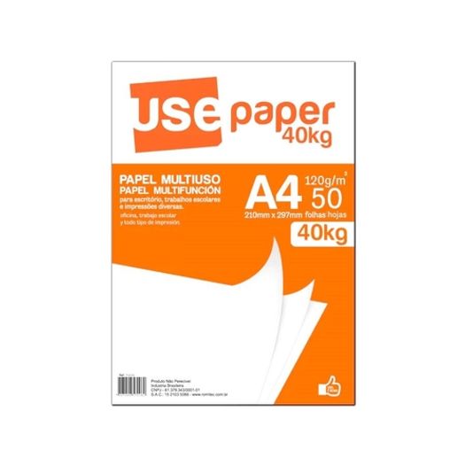 papel sulfite 40kg a4 50f 120gr papel sulfite 40kg a4 50f 120gr