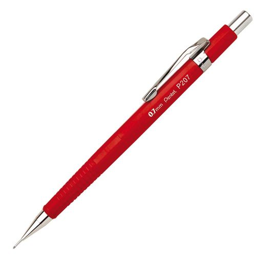 lapiseira-07mm-sharp-vermelho-vivo-p207-frpb-pentel-avulso-varejo