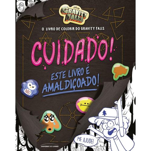 cuidado! este livro é amaldiçoado - colorir