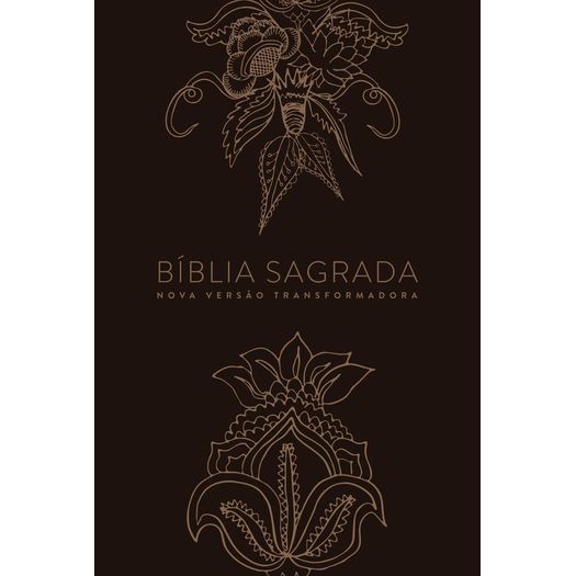 bíblia nvt ln - indian flowers - dourada