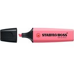 caneta marca-texto rosa cereja boss stabilo 70/150 sertic - avulso varejo