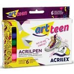 caneta para tecidos 6 cores caneta para tecidos 6 cores