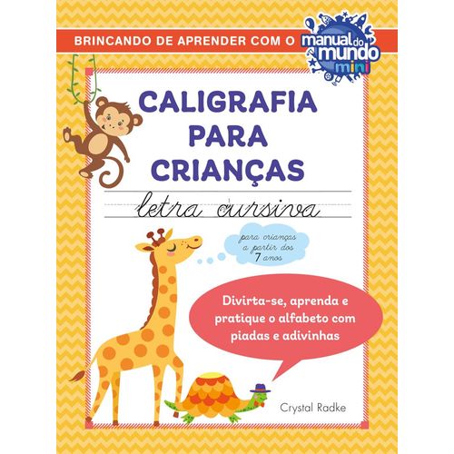 caligrafia para crianças - letra cursiva