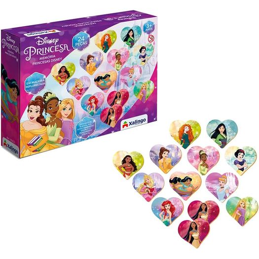 jogo da memória 24 peças madeira princesas disney jogo da memória 24 peças madeira princesas disney