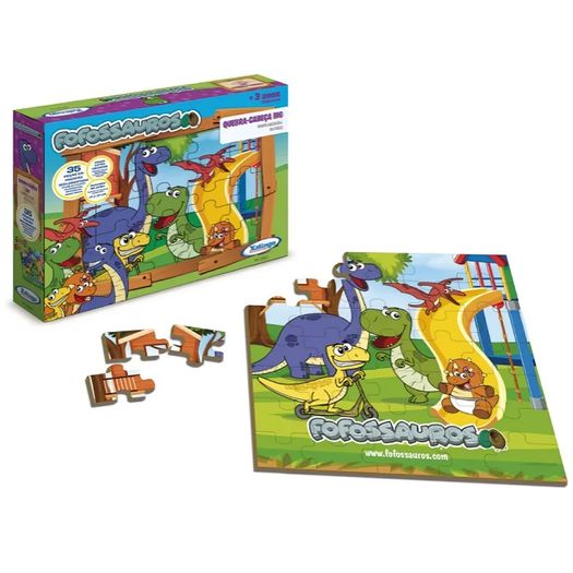 quebra-cabeça 35 peças big fofossauros quebra-cabeça 35 peças big fofossauros