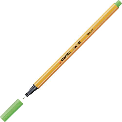 caneta stabilo 0,4mm verde claro 88/43