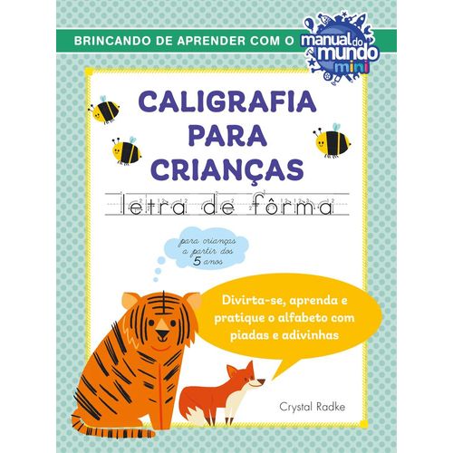 caligrafia para crianças - letra de forma