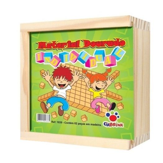 jogo material dourado individual madeira 62 peças ciabrink jogo material dourado individual madeira 62 peças ciabrink