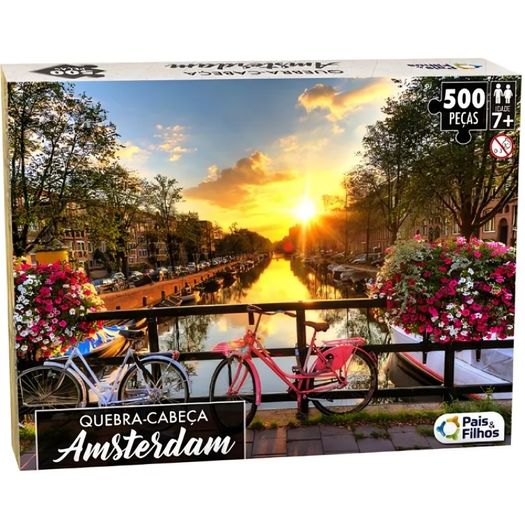 quebra-cabeça 500 peças amsterdam quebra-cabeça 500 peças amsterdam