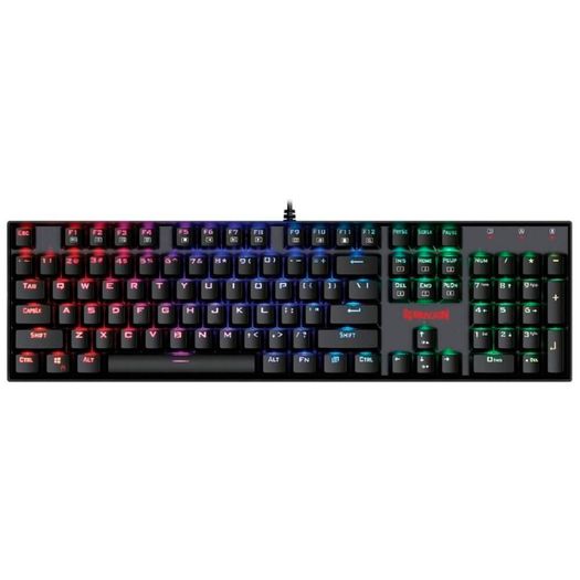 teclado mecanico mitra rgb switch marrom (k551rgb-1) - redragon teclado mecanico mitra rgb switch marrom (k551rgb-1) - redragon