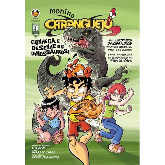 menino caranguejo - conheça e desenhe os dinossauros