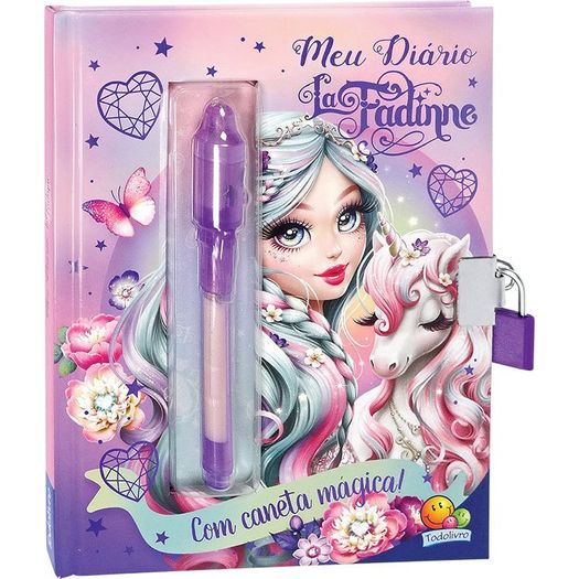 meus segredos - meu diario la faddinne - com caneta e cadeado meus segredos - meu diario la faddinne - com caneta e cadeado