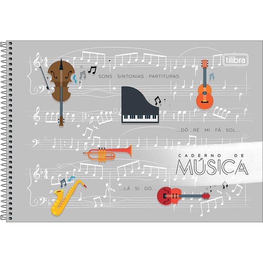 caderno música 80 folhas capa dura pequeno 306193 tilibra caderno música 80 folhas capa dura pequeno 306193 tilibra