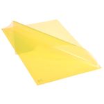 pasta l ofício transparente amarela com 10 unidades pasta l ofício transparente amarela com 10 unidades