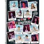 caderno universitário 10x1 capa dura 160 folhas now united