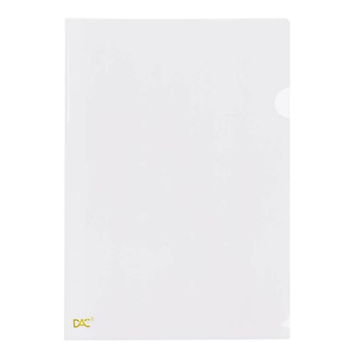 pasta l a4 transparente cristal c/10 unidades 042pp-tr dac