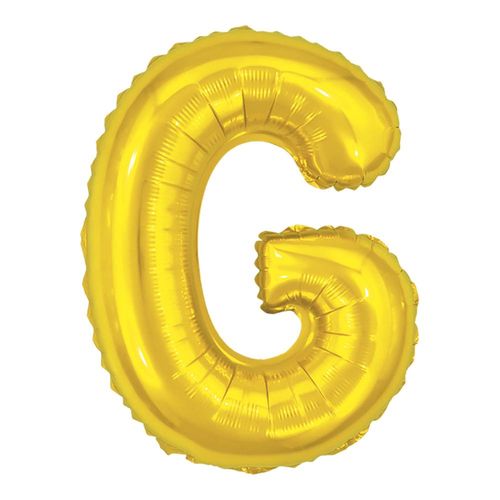 balão metalizado 40cm dourado letra g