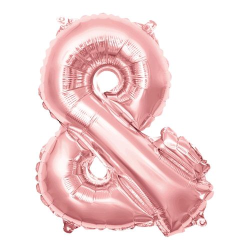 balão metalizado 40cm rosé símbolo &