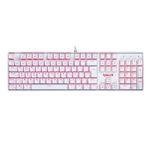teclado mecanico mitra single color branco switch azul (k551w) - redragon teclado mecanico mitra single color branco switch azul (k551w) - redragon