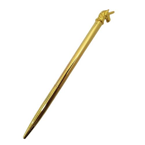caneta-esferografica-de-metal-unicornio-dourado