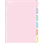 divisória fichário 6 divisões a4 académie pastel 316881 tilibra divisória fichário 6 divisões a4 académie pastel 316881 tilibra