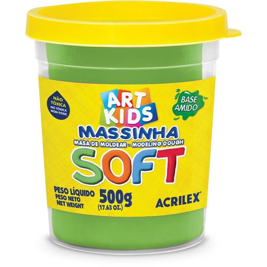massa para modelar soft 500g verde massa para modelar soft 500g verde