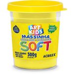 massa para modelar soft 500g amarelo limão massa para modelar soft 500g amarelo limão