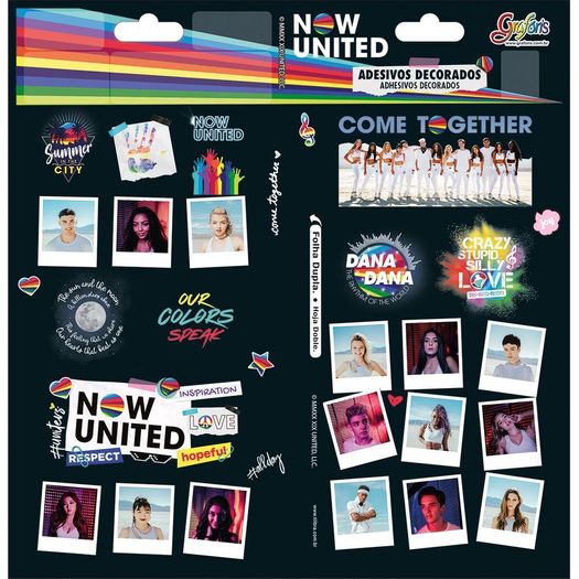 adesivo sticker duplo now united adesivo sticker duplo now united