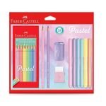 kit escolar tons pastel 20 peças kit escolar tons pastel 20 peças