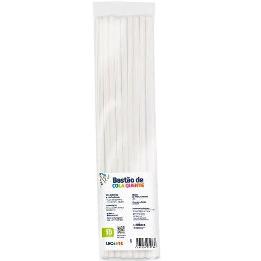 cola bastão silicone fina 10 undidades cola bastão silicone fina 10 undidades