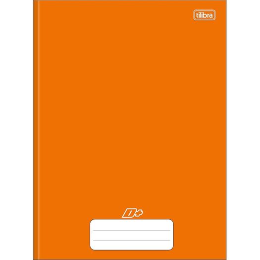 caderno brochurão 48 folhas capa dura laranja d+ caderno brochurão 48 folhas capa dura laranja d+