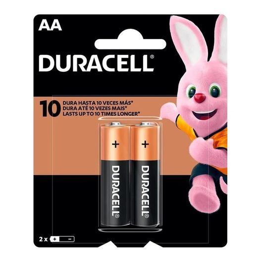 pilha alcalina aa com 2 unidades duracell pilha alcalina aa com 2 unidades duracell