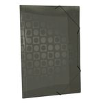 pasta aba com elástico fumê vision ofício 301fm dac pasta aba com elástico fumê vision ofício 301fm dac