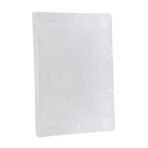 pasta 20mm transparente 1/2 ofício line