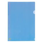 pasta l ofício transparente azul com 10 unidades pasta l ofício transparente azul com 10 unidades