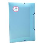 pasta aba com elástico azul pastel ofício pasta aba com elástico azul pastel ofício