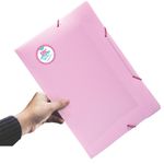 pasta aba com elástico rosa pastel ofício breeze 801pp-rs dac