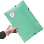 pasta aba com elástico verde pastel ofício pasta aba com elástico verde pastel ofício