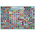 quebra cabeça 200 peças bandeiras do mundo quebra cabeça 200 peças bandeiras do mundo