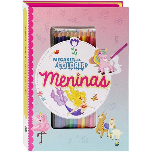 megakit para colorir - meninas