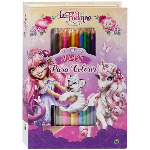 megakit para colorir - la fadine