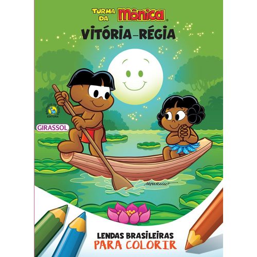 turma-da-monica---lendas-brasileiras-para-colorir---vitoria-regia