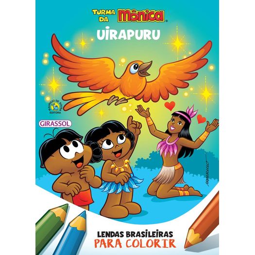 turma da monica - lendas brasileiras para colorir - uirapuru
