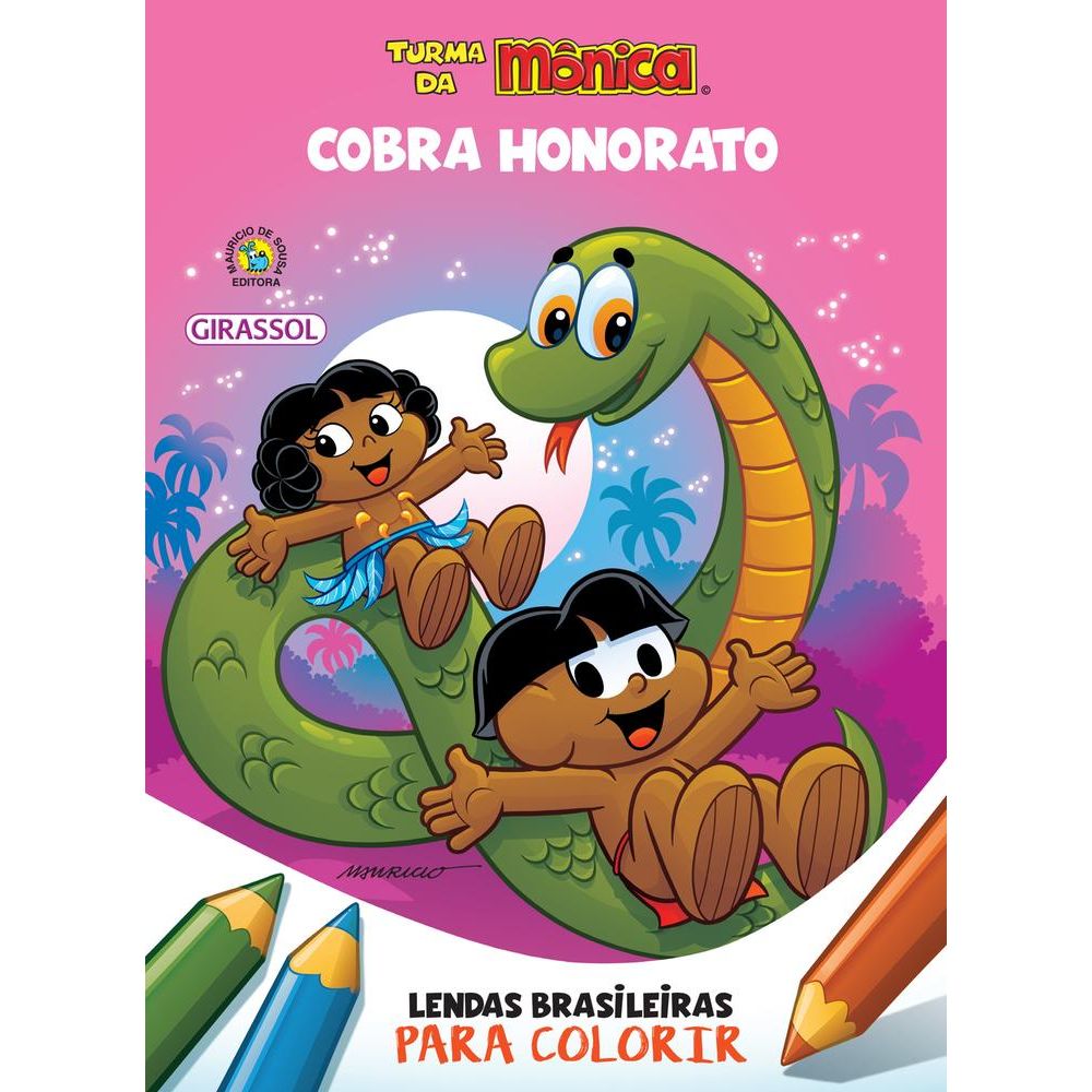 Colorir Monica - Colorir Turma da Monica - Brinquedos de Papel