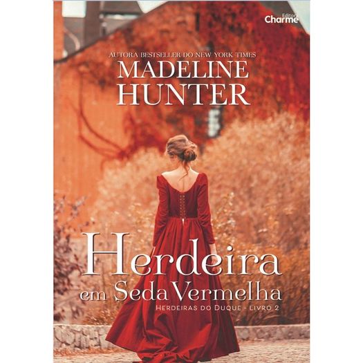 herdeira em seda vermelha