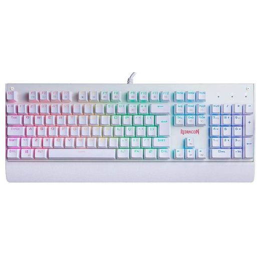 teclado-mecanico-kala-rgb-branco-switch-vermelho--k557w-rgb----redragon teclado-mecanico-kala-rgb-branco-switch-vermelho--k557w-rgb----redragon